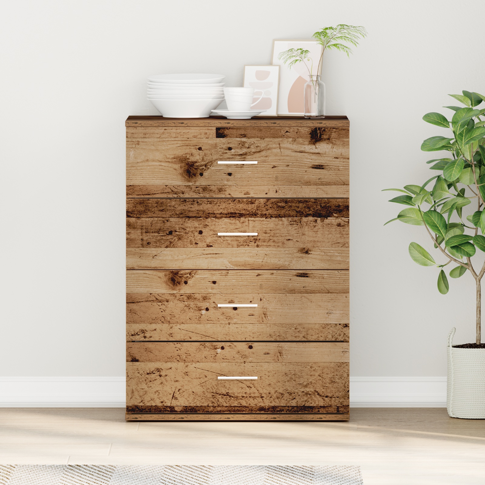 Sideboard Altes Holz 60 x 39 x 80 cm Holzwerkstoff Sideboard Altes Holz 60 x 39 x 80 cm Holzwerkstoff