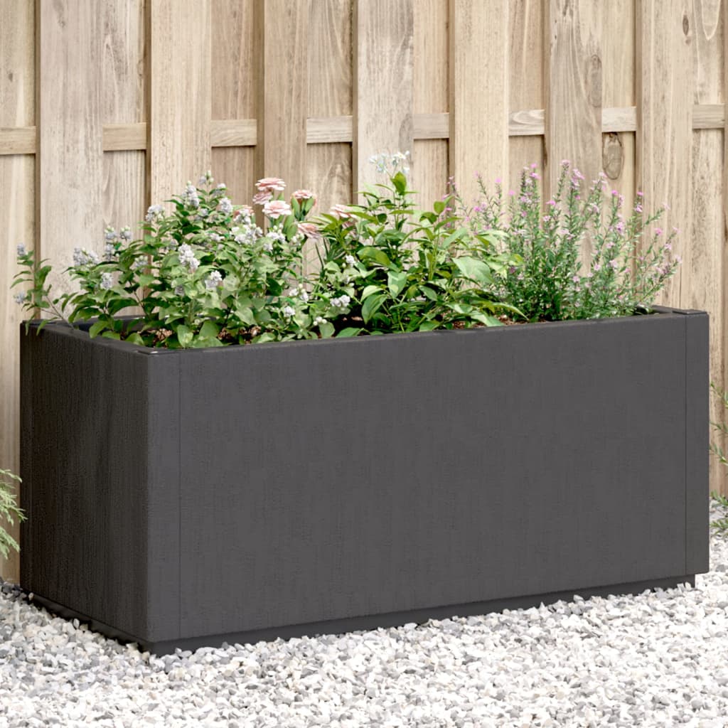 Pflanzkübel Dunkelgrau 80x36x35 cm PP Pflanzkübel Dunkelgrau 80x36x35 cm PP
