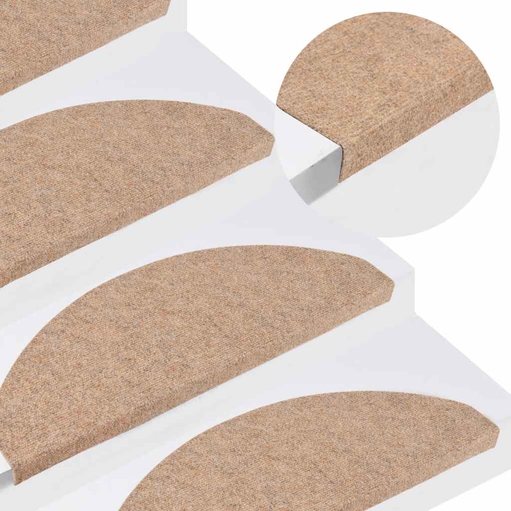 Stufenmatten Selbstklebend 20 Stk. Beige 65x22,5x3,5 cm