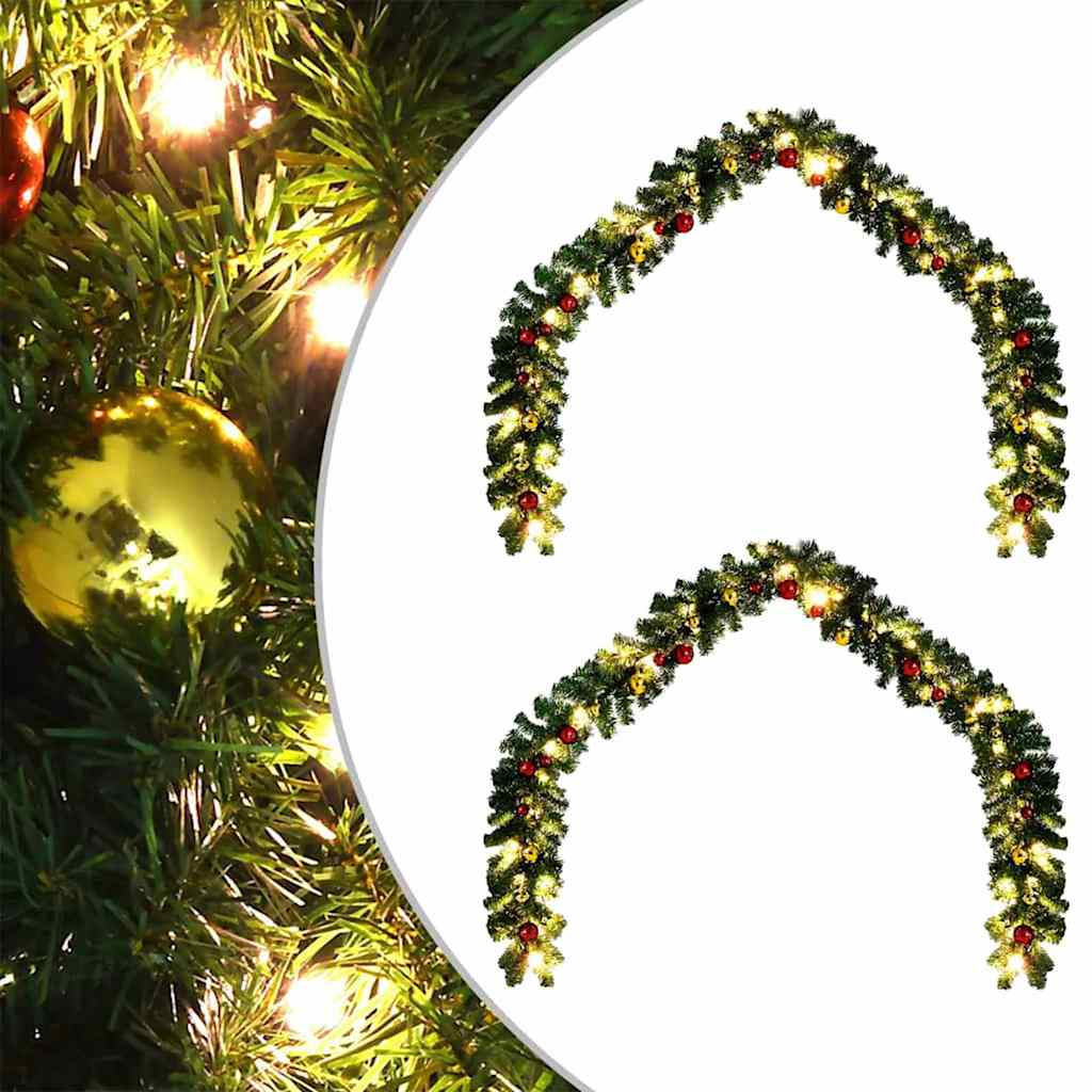 Weihnachtsgirlande 2 pcs Grün 40 m PVC
