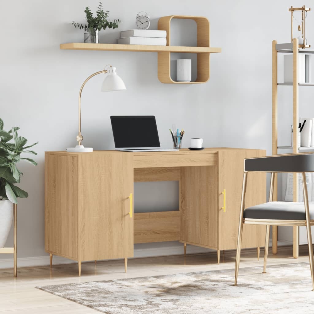 Schreibtisch Sonoma-Eiche 140x50x75 cm Holzwerkstoff Schreibtisch Sonoma-Eiche 140x50x75 cm Holzwerkstoff