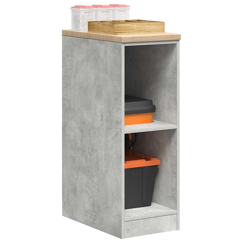 Garagen-Aufbewahrungsschrank Betongrau Massivholz Kiefer Garagen-Aufbewahrungsschrank Betongrau Massivholz Kiefer