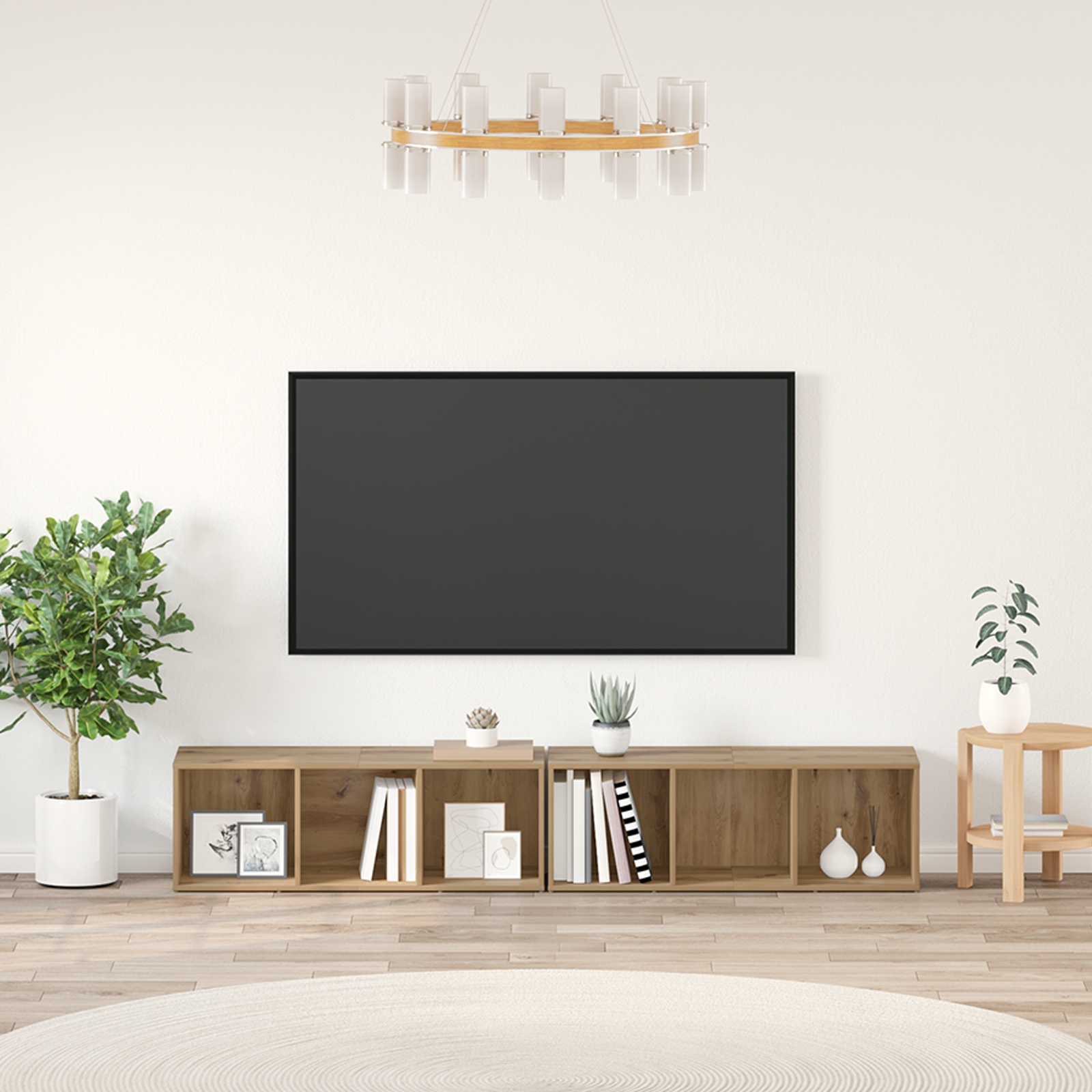 TV-Schrank-Set 2 pcs Artisan Eiche 37 x 35 x 107 cm TV-Schrank-Set 2 pcs Artisan Eiche 37 x 35 x 107 cm