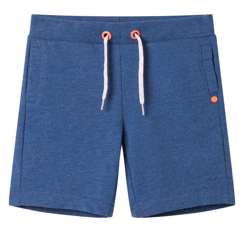 Kindershorts mit Kordelzug Dunkelblau Melange 92 Kindershorts mit Kordelzug Dunkelblau Melange 92