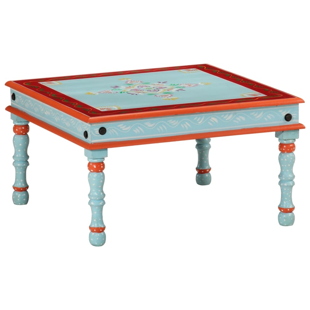 Couchtisch Blau Handbemalt Massivholz Mango Couchtisch Blau Handbemalt Massivholz Mango