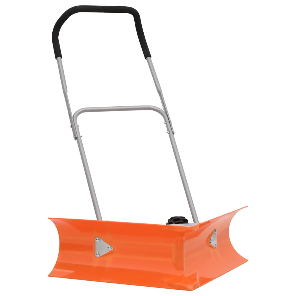 Schneeschieber mit Teleskopgriff Orange Stahl Schneeschieber mit Teleskopgriff Orange Stahl