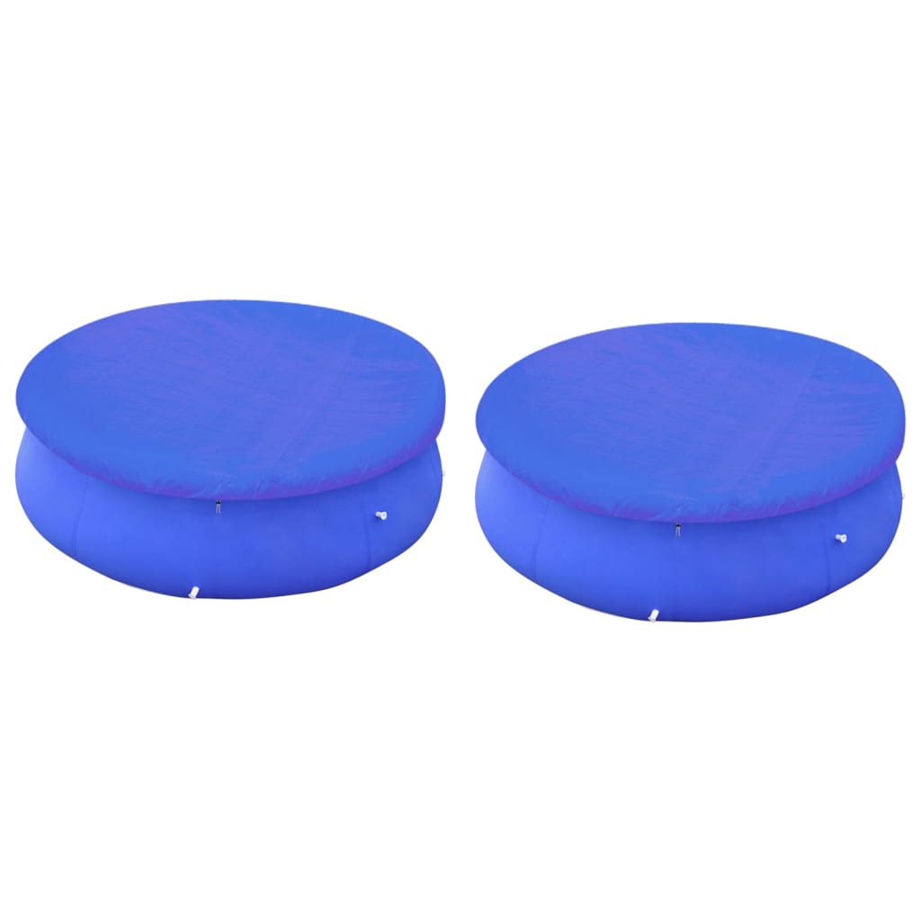 Poolabdeckungen 2 Stk. für 360-367 cm Runde Aufstellpools Poolabdeckungen 2 Stk. für 360-367 cm Runde Aufstellpools