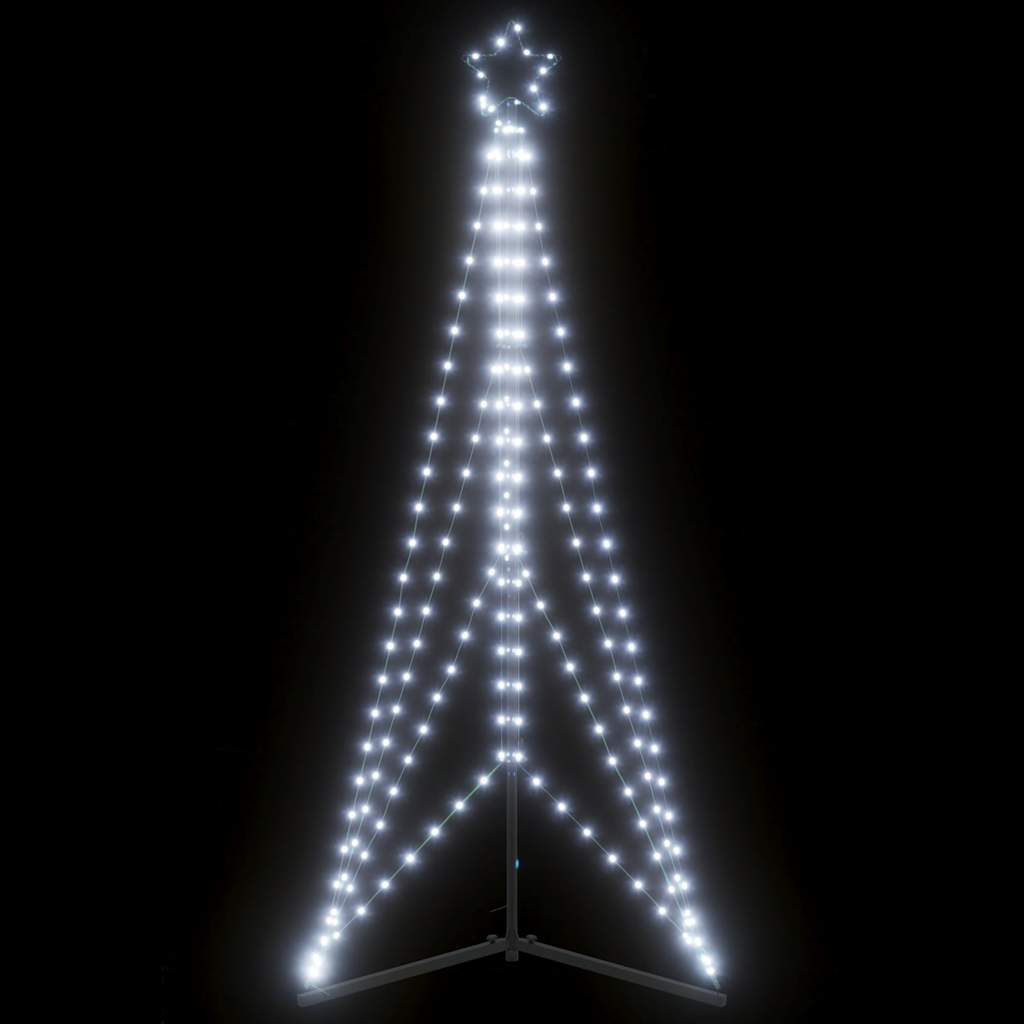 Weihnachtsbaum-Beleuchtung 363 LEDs Kaltweiß 182 cm Weihnachtsbaum-Beleuchtung 363 LEDs Kaltweiß 182 cm