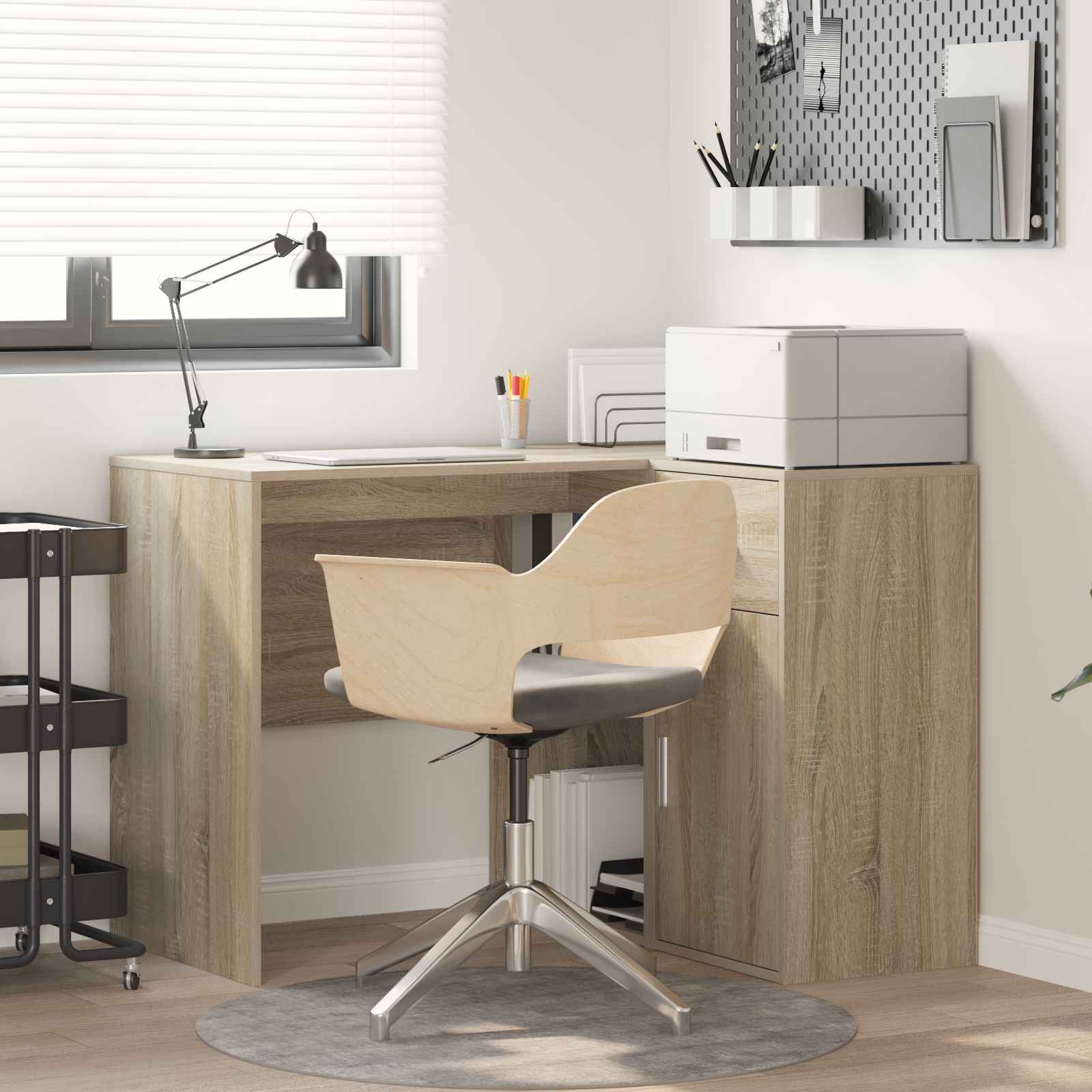 Eckschreibtisch Sonoma Eiche 102x88x75 cm Holzwerkstoff Eckschreibtisch Sonoma Eiche 102x88x75 cm Holzwerkstoff