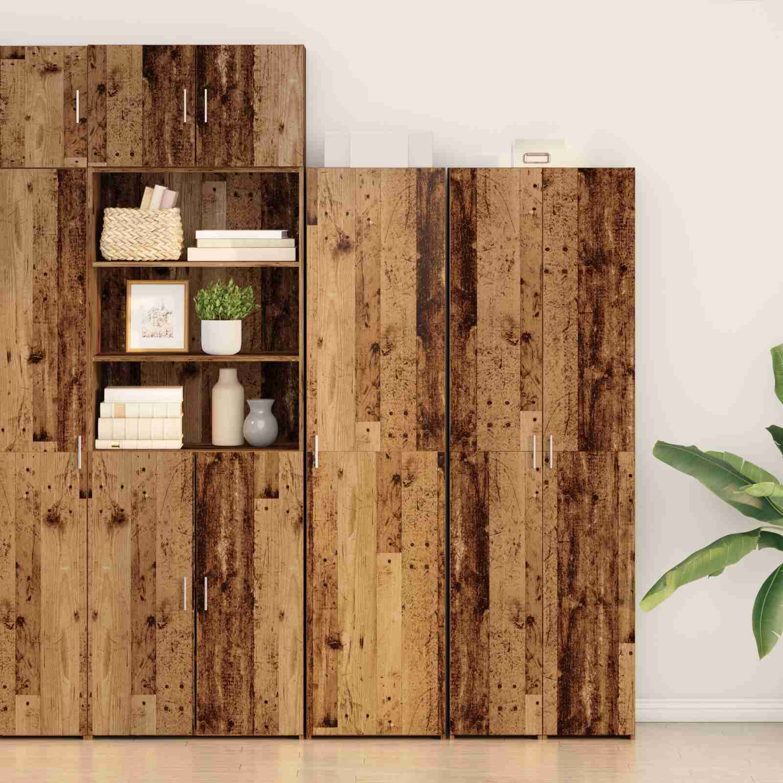 Highboard Altholz 45x42.5x185 cm MDF
