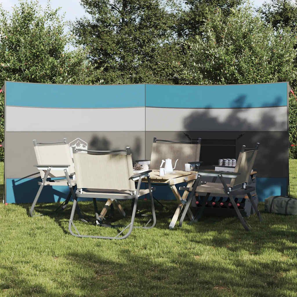 Camping-Windschutz Blau 340x130 cm Wasserdicht Camping-Windschutz Blau 340x130 cm Wasserdicht