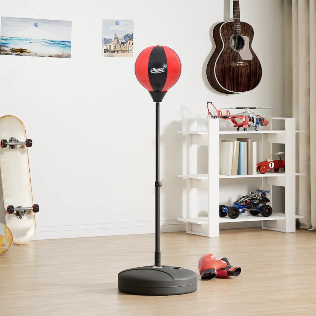 Punchingball mit Ständer, Handschuhen & Pumpe 81-122 cm Punchingball mit Ständer, Handschuhen & Pumpe 81-122 cm