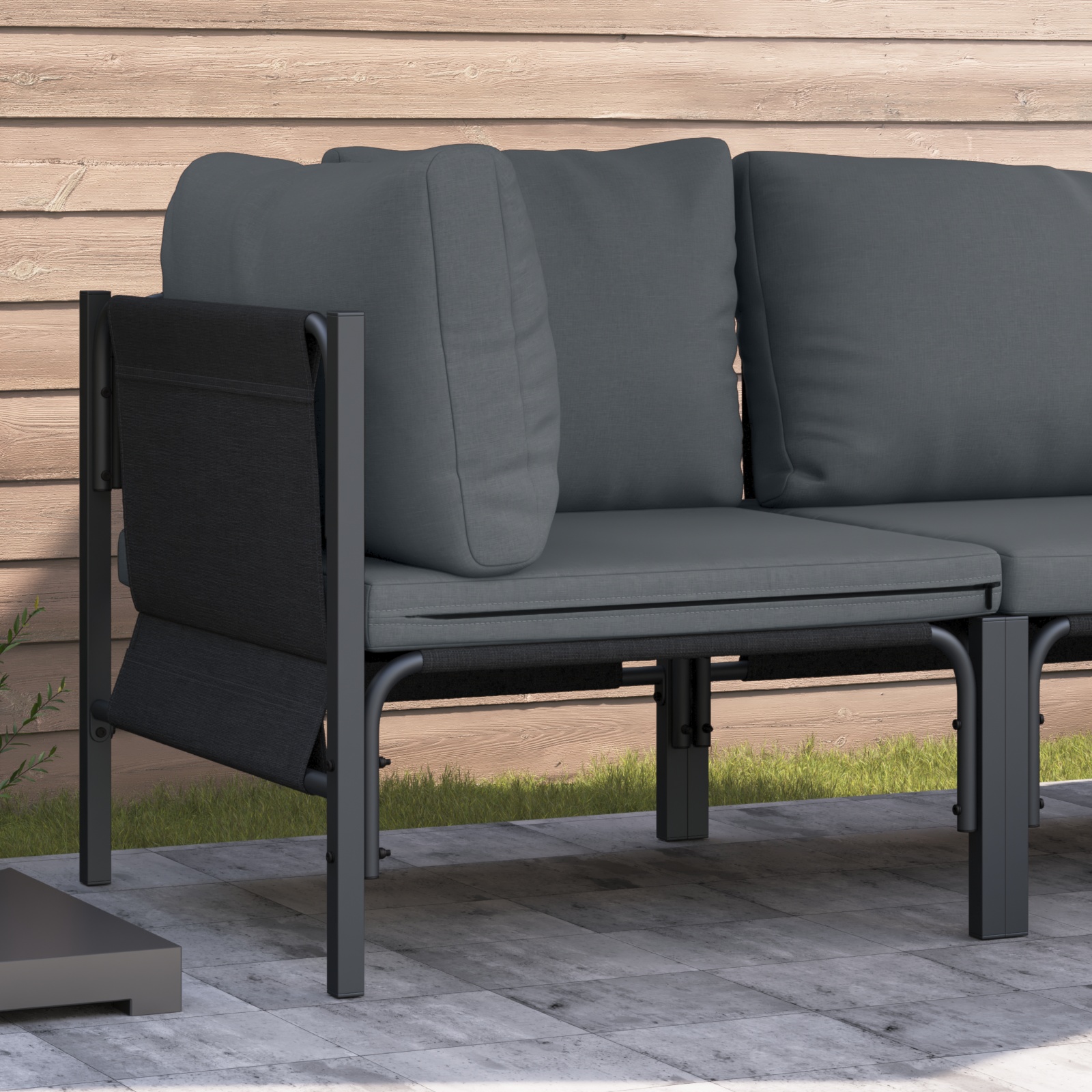 Gartenmöbel-Sets mit Kissen mit Kissen Anthrazit Gartenmöbel-Sets mit Kissen mit Kissen Anthrazit