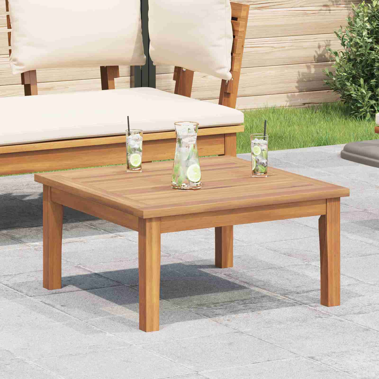 Gartentisch 60x60x30 cm Massivholz Teak Gartentisch 60x60x30 cm Massivholz Teak