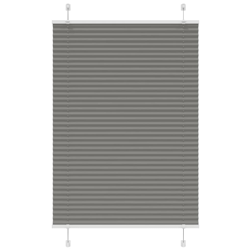 Plissee Anthrazit 85x150 cm Stoffbreite 84,4 cm Polyester
