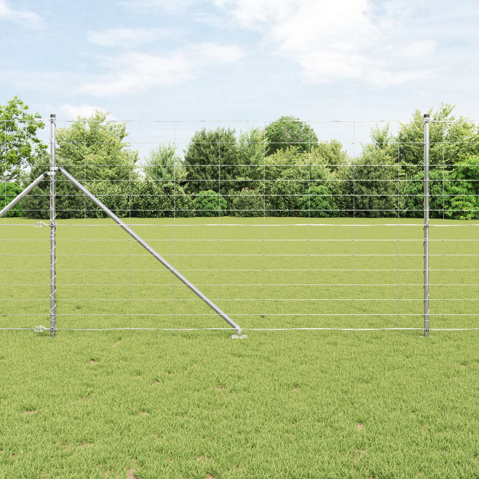 Feldzaun 1,4 x 25 m Verzinkter Stahl Feldzaun 1,4 x 25 m Verzinkter Stahl