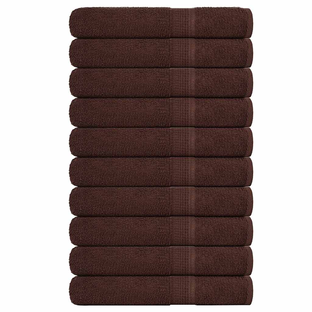 Saunatücher 10 Stk. Braun 80x200 cm 360 g/m² 100% Baumwolle Saunatücher 10 Stk. Braun 80x200 cm 360 g/m² 100% Baumwolle
