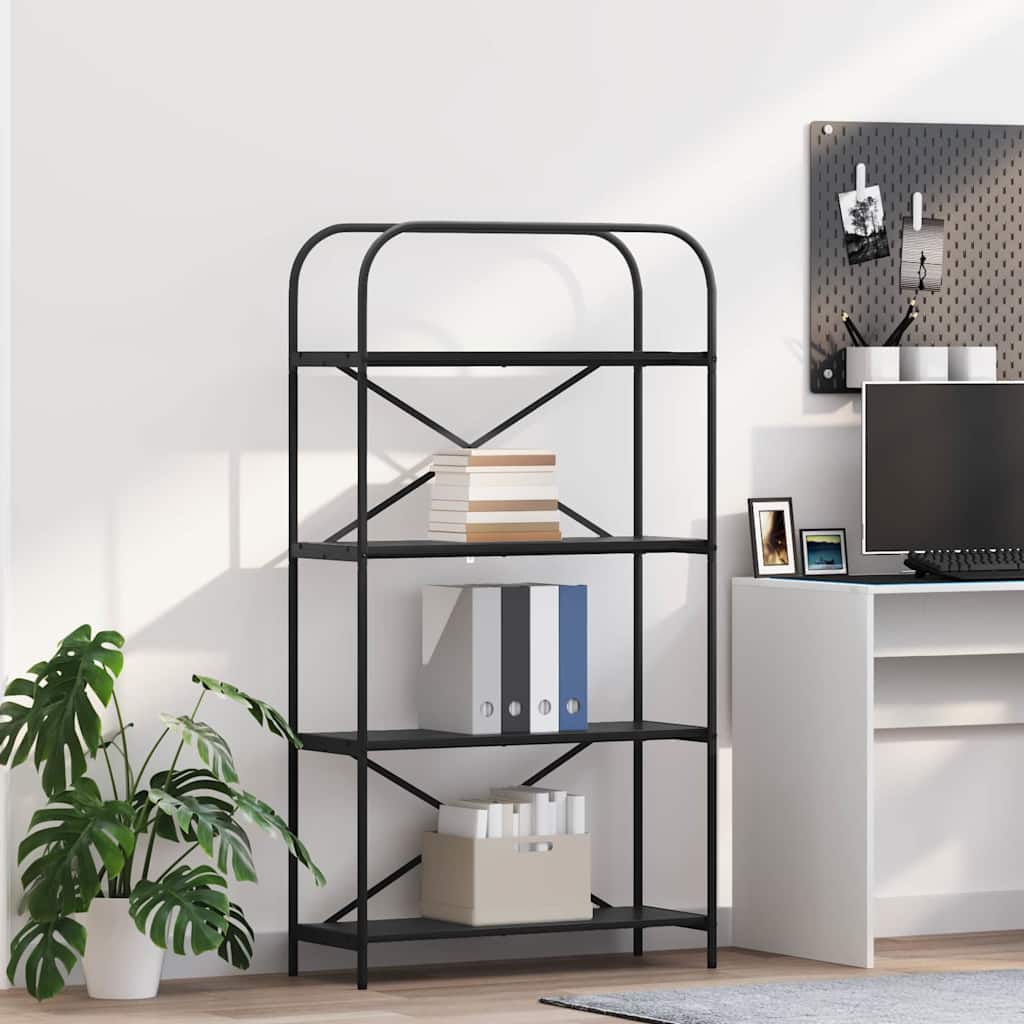 Regal Schwarze Eiche 80 x 30 x 146 cm Holzwerkstoff