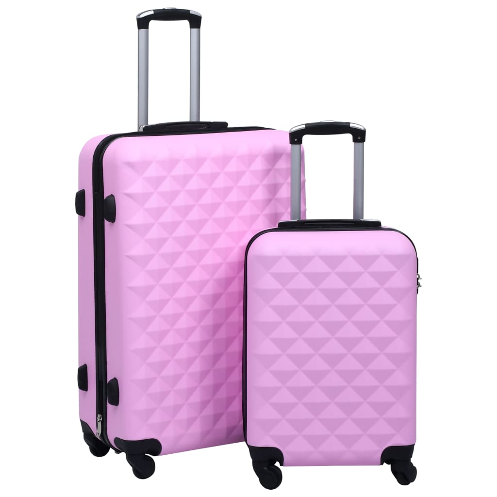 Hartschalen-Trolley-Set 2 Stk. Rosa ABS Hartschalen-Trolley-Set 2 Stk. Rosa ABS