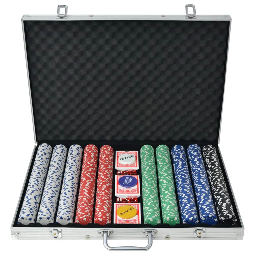 Poker Set mit 1.000 Chips Aluminium Poker Set mit 1.000 Chips Aluminium