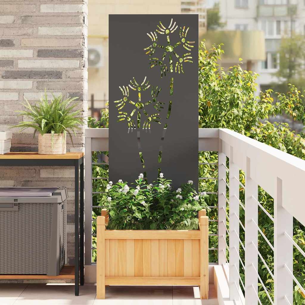 Garten dekoratives Panel Schwarz 50 x 140 cm Garten dekoratives Panel Schwarz 50 x 140 cm