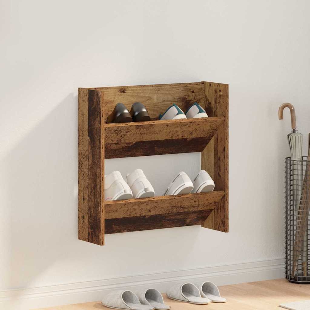 Wandschuhschränke Altholz 60 x 18 x 60 cm Holzwerkstoff Wandschuhschränke Altholz 60 x 18 x 60 cm Holzwerkstoff