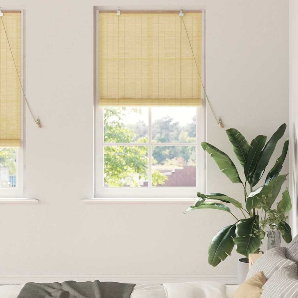 Fensterjalousien und -schattierungen Natur 90 x 220 cm Bambus
