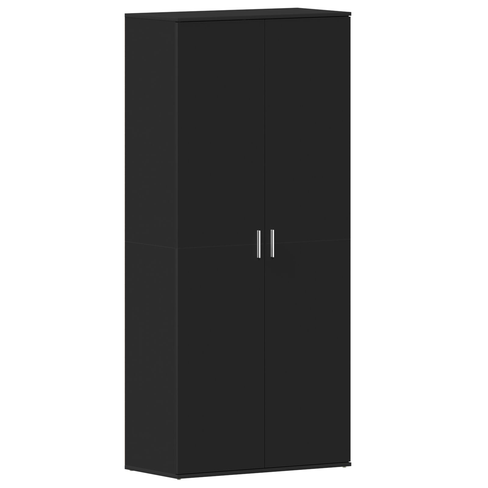 Schuhschrank Schwarz 80x39x180 cm Holzwerkstoff Schuhschrank Schwarz 80x39x180 cm Holzwerkstoff