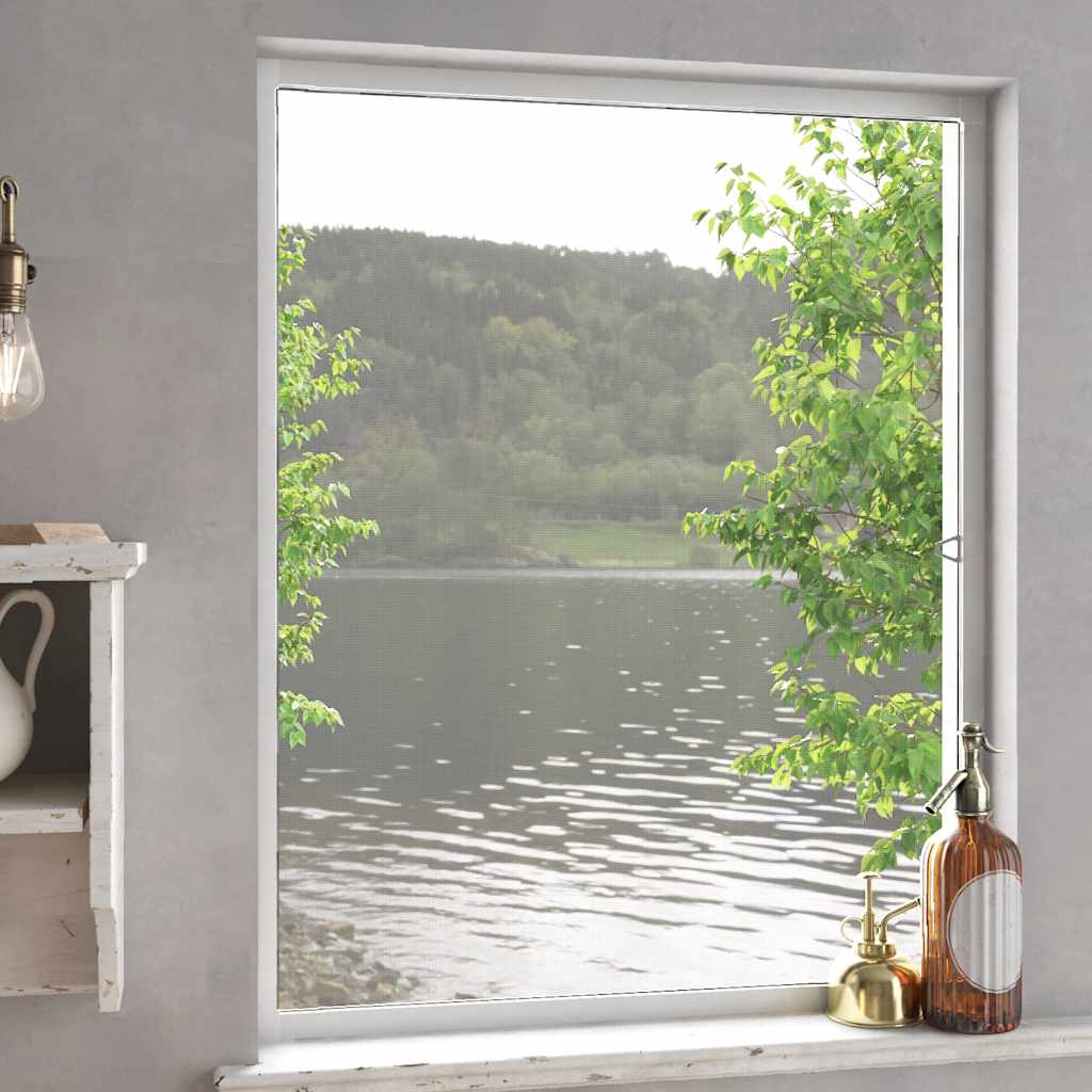 Insektenschutz für Fenster Weiß 80x100 cm Insektenschutz für Fenster Weiß 80x100 cm