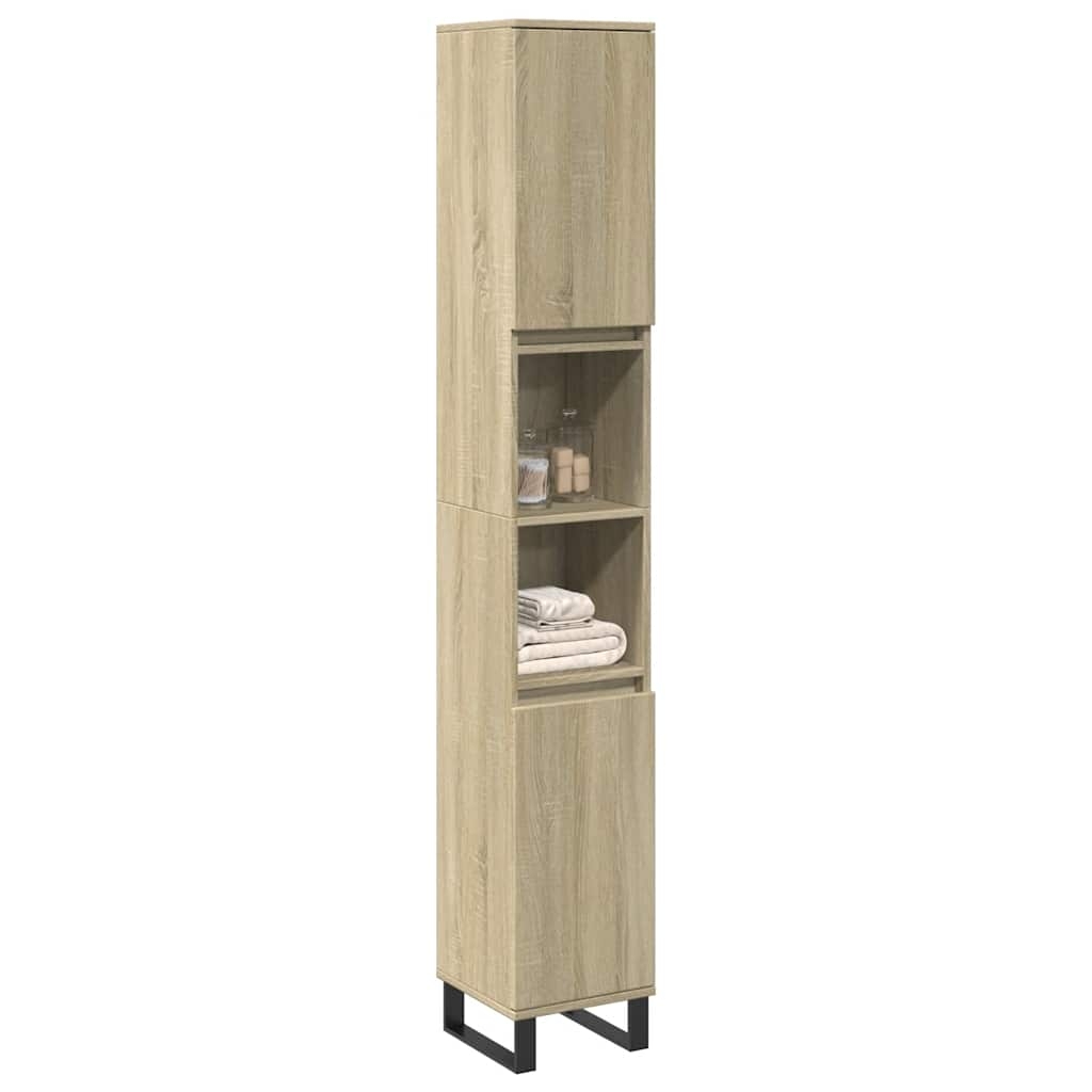 Badschrank Sonoma-Eiche 30x30x190 cm Holzwerkstoff Badschrank Sonoma-Eiche 30x30x190 cm Holzwerkstoff