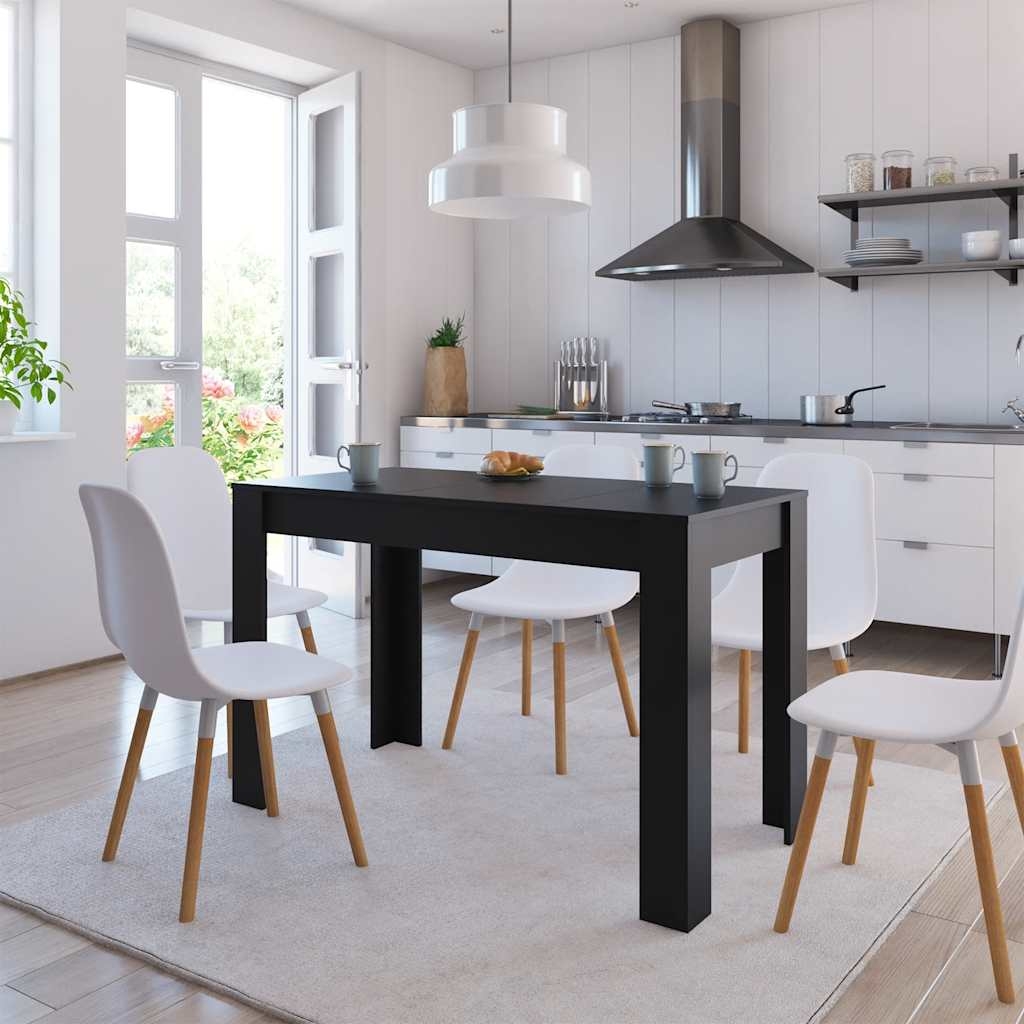 Esstisch Schwarz 120x60x76 cm Holzwerkstoff Esstisch Schwarz 120x60x76 cm Holzwerkstoff