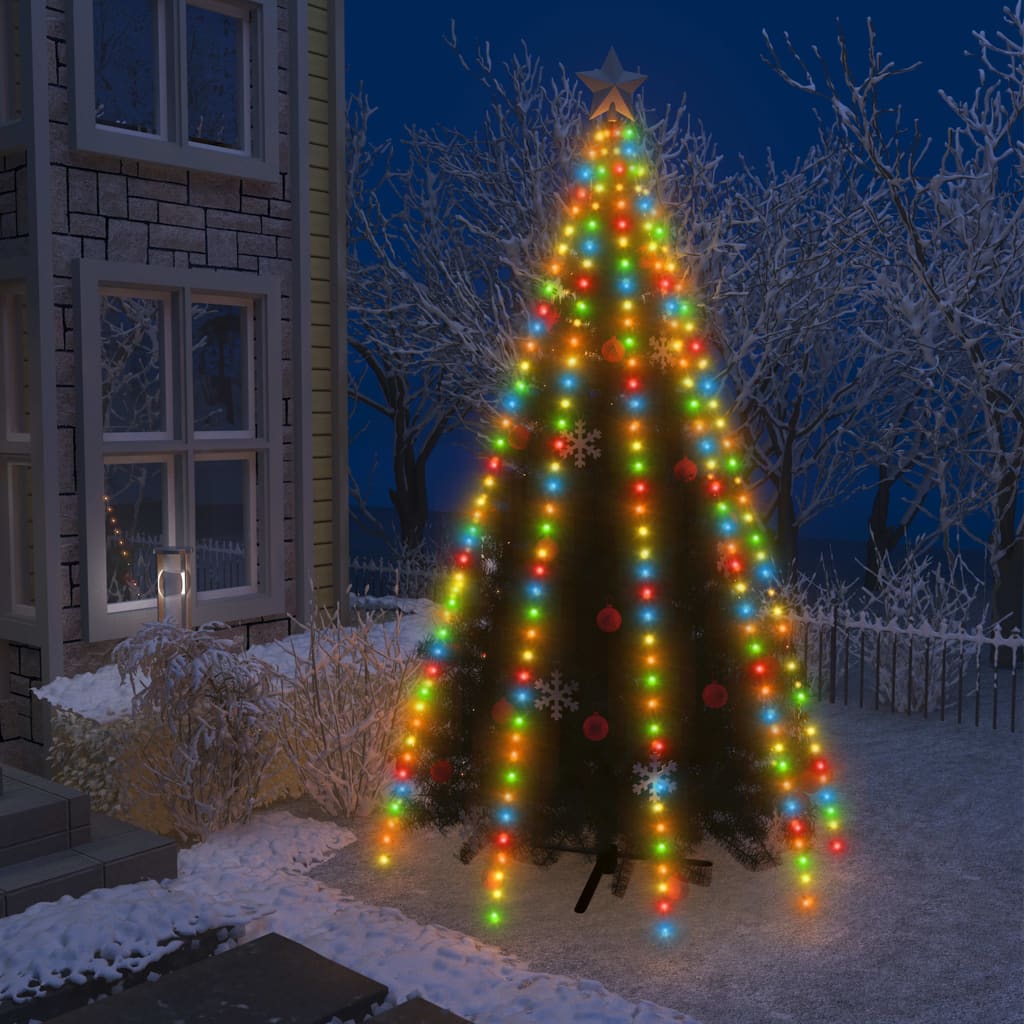 Weihnachtsbaum-Lichternetz mit 400 LEDs Mehrfarbig 400 cm Weihnachtsbaum-Lichternetz mit 400 LEDs Mehrfarbig 400 cm