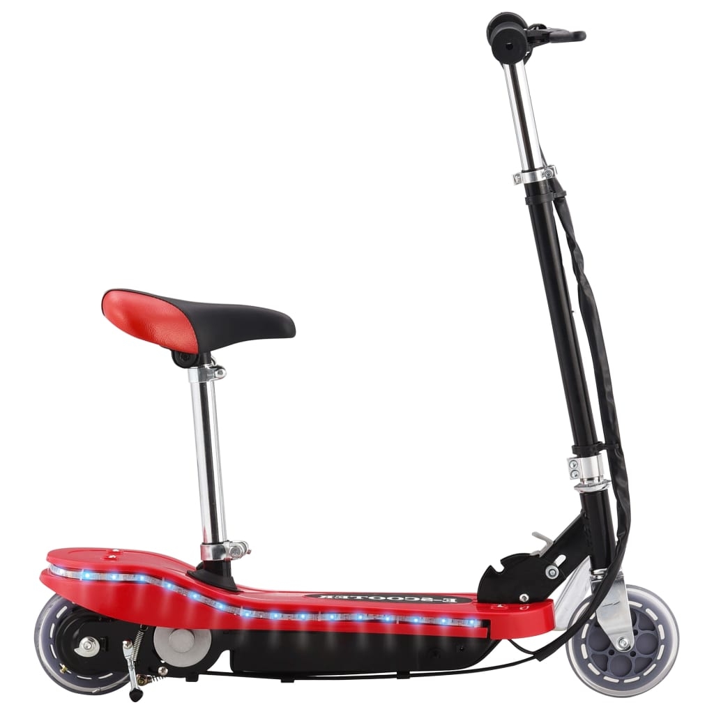 E-Scooter für Kinder mit Sitz und LED 120 W Rot E-Scooter für Kinder mit Sitz und LED 120 W Rot