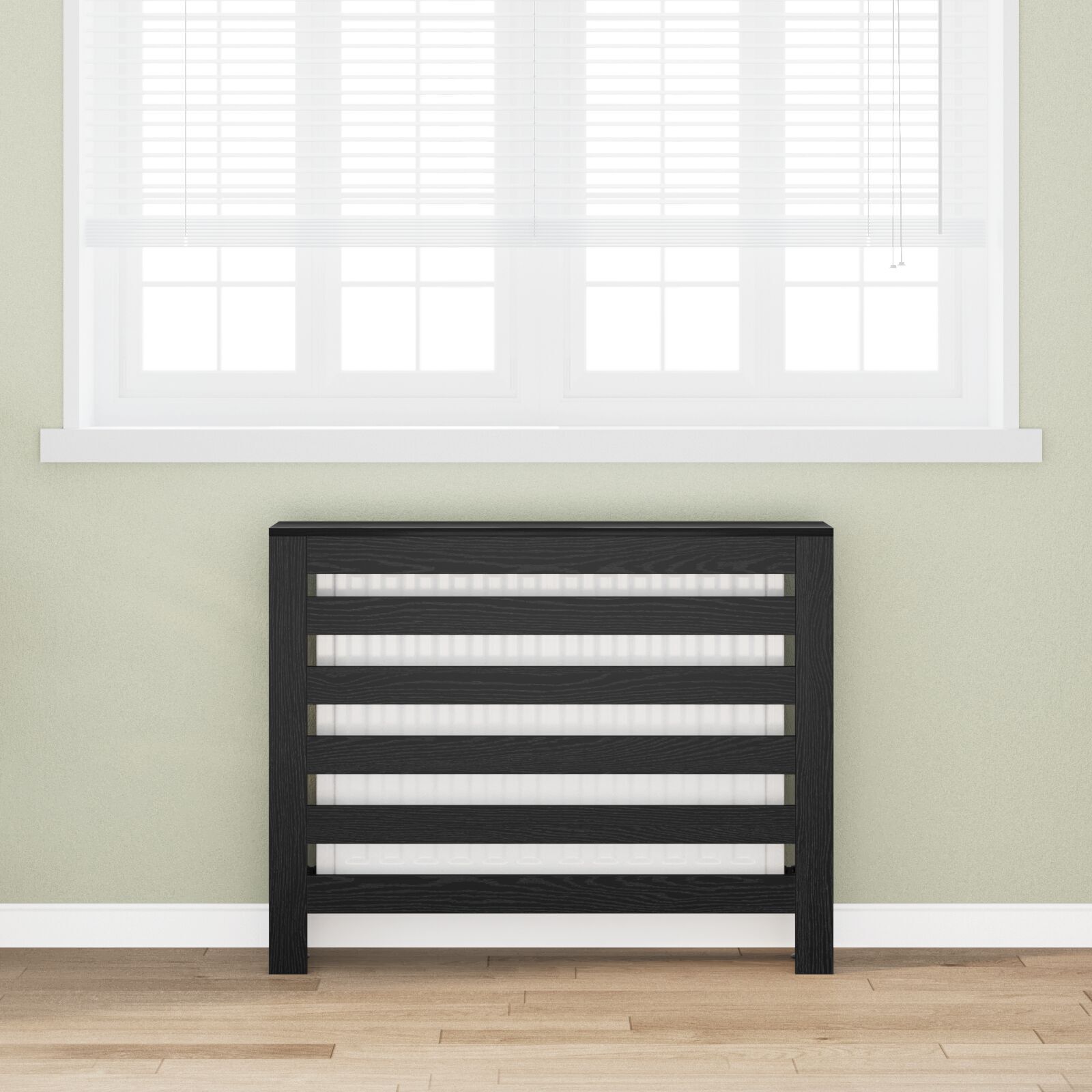 Heizkörperabdeckung Schwarze Eiche 104x20x82 cm Holzwerkstoff Heizkörperabdeckung Schwarze Eiche 104x20x82 cm Holzwerkstoff