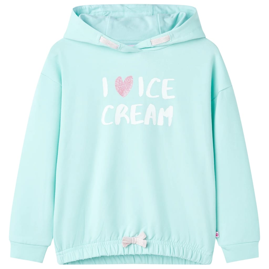 Kinder-Kapuzenpullover Hellblau 104 Kinder-Kapuzenpullover Hellblau 104
