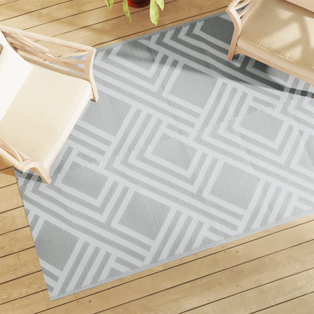 Outdoor-Teppich Grau 140x200 cm PP Outdoor-Teppich Grau 140x200 cm PP