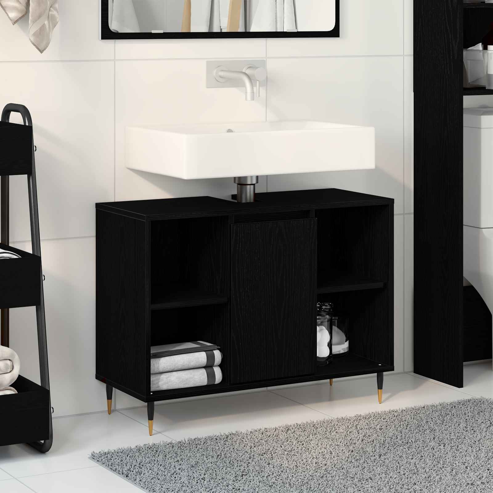 Kommode Schwarze Eiche Holzwerkstoff Mittel Kommode Schwarze Eiche Holzwerkstoff Mittel