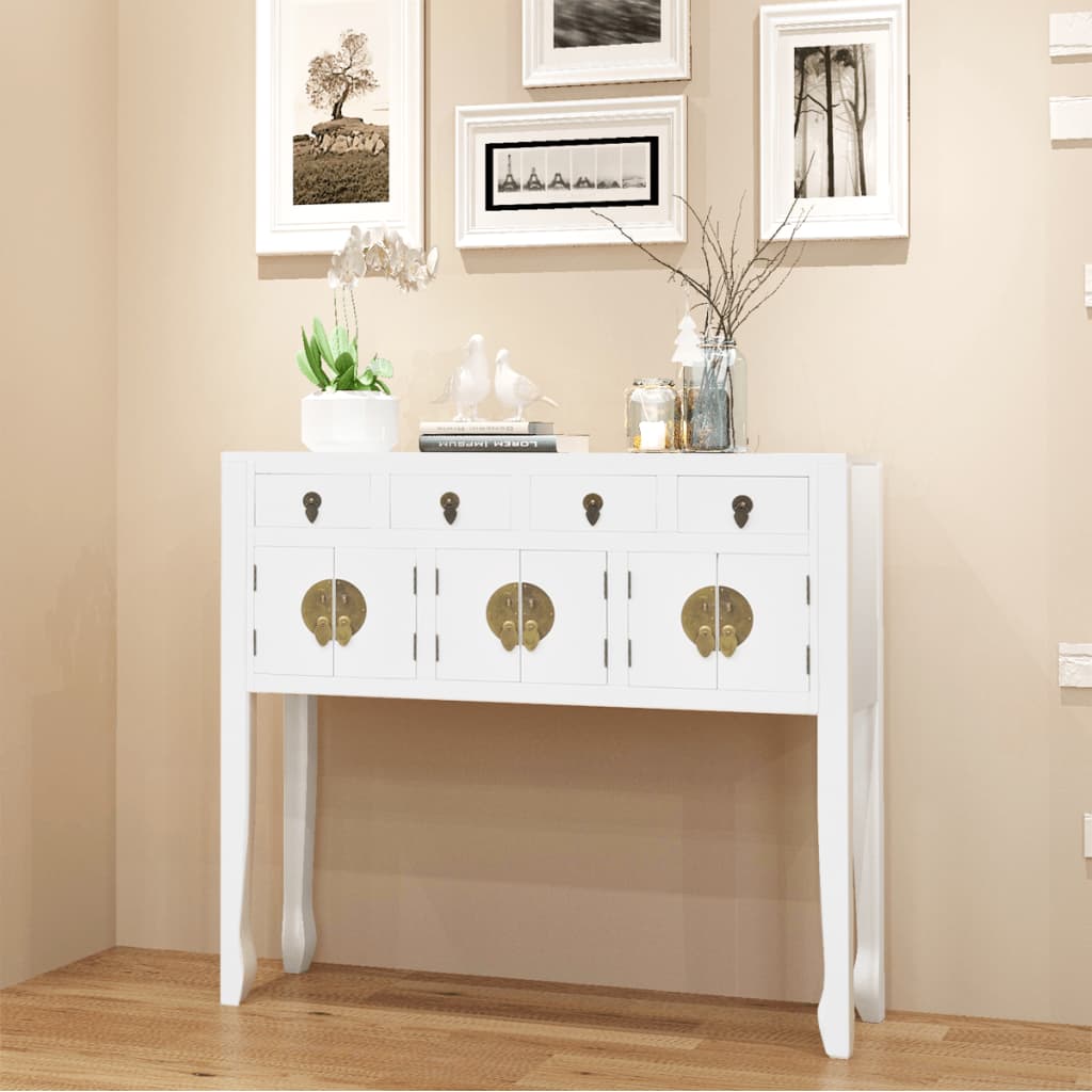 Sideboard Chinesischer Stil Massivholz Weiß Sideboard Chinesischer Stil Massivholz Weiß