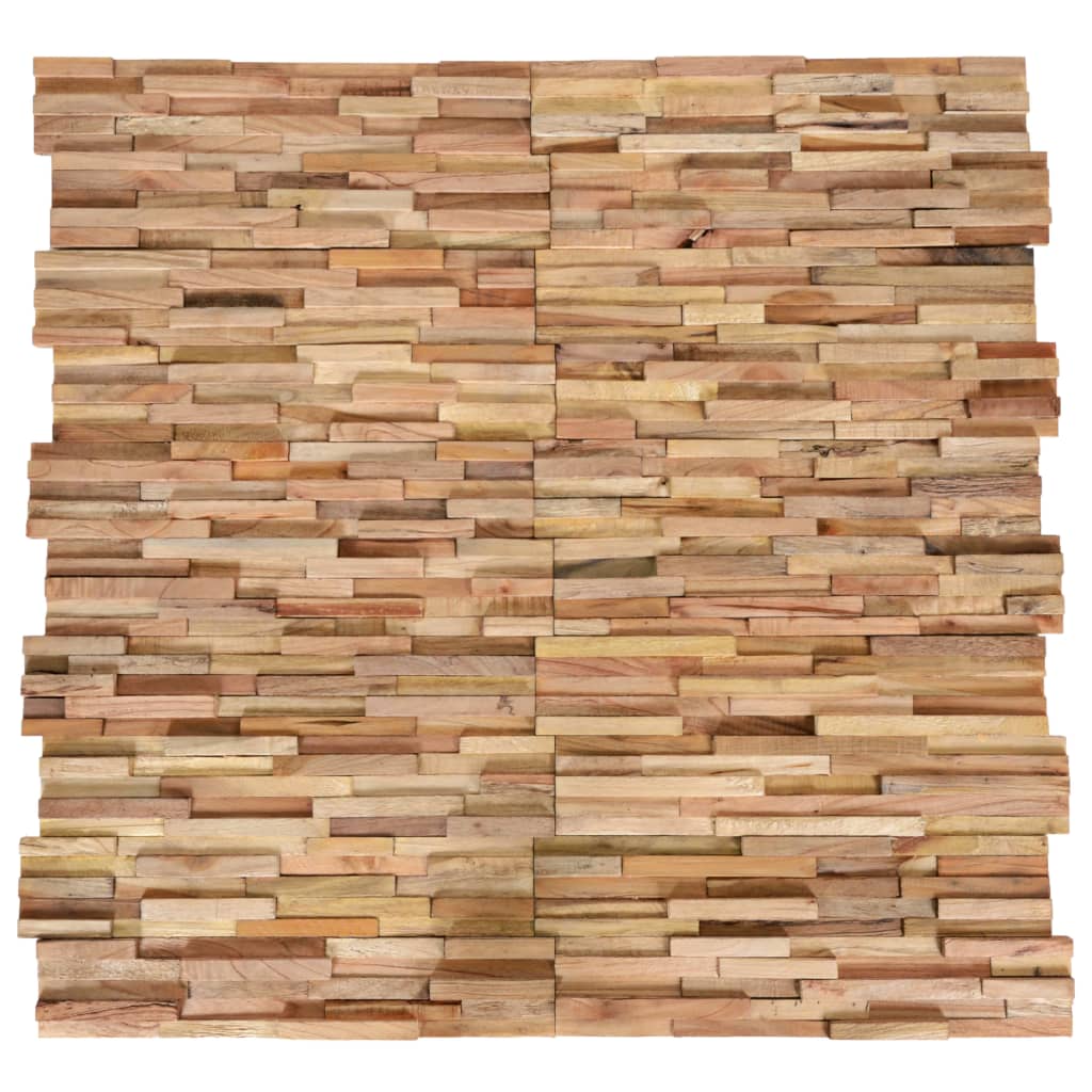 3D-Wandverkleidung 10 Stk. 1,08 m² Massivholz Teak 3D-Wandverkleidung 10 Stk. 1,08 m² Massivholz Teak