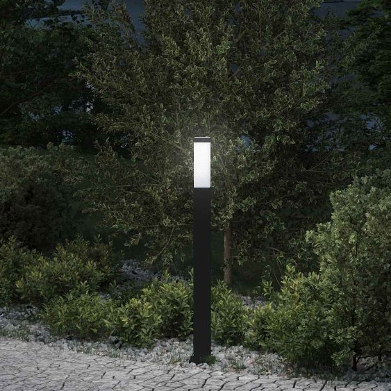 Pollerleuchte 80 cm Schwarz IP44 Pollerleuchte 80 cm Schwarz IP44