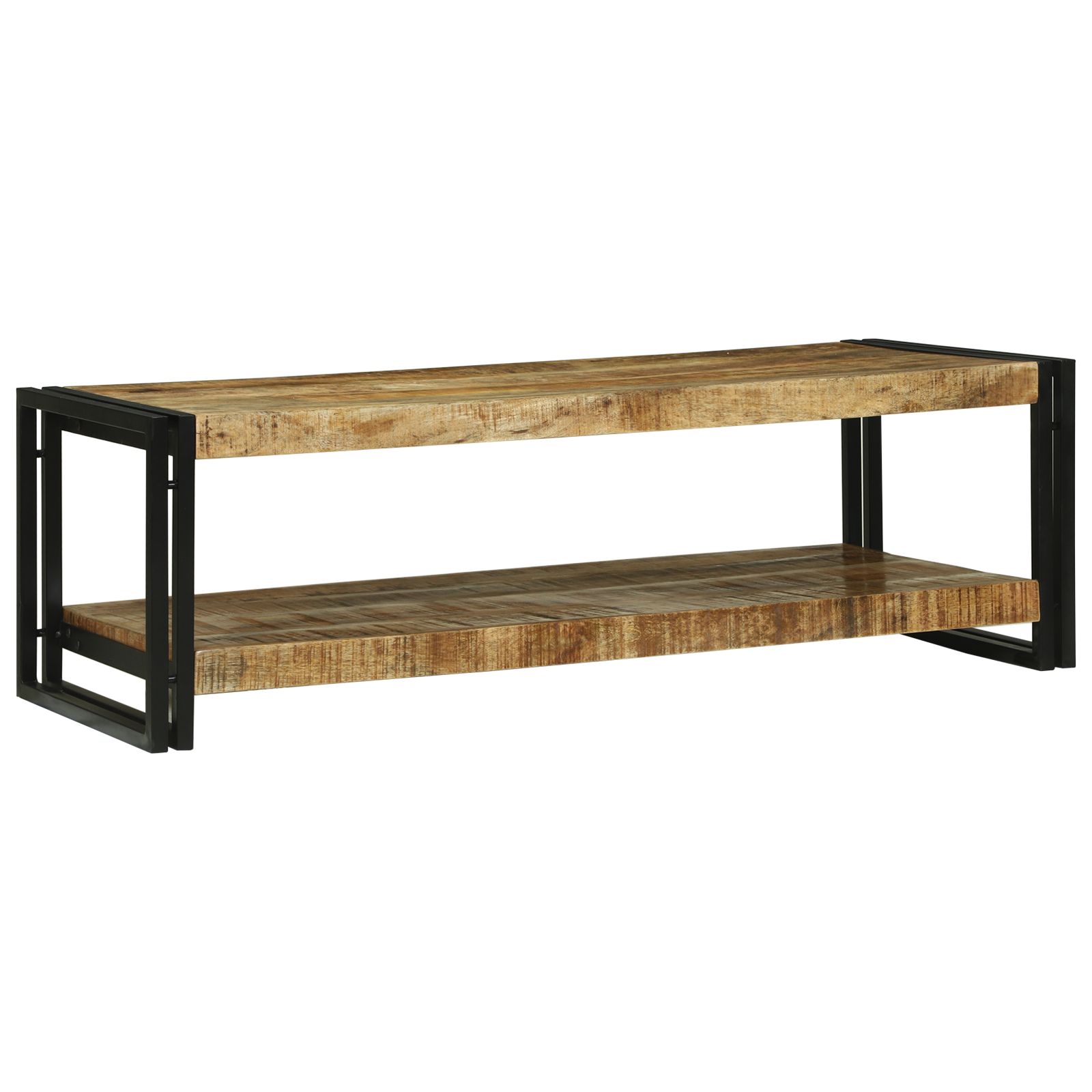 Couchtisch 120x50x38 cm Massivholz Grob Mango Couchtisch 120x50x38 cm Massivholz Grob Mango