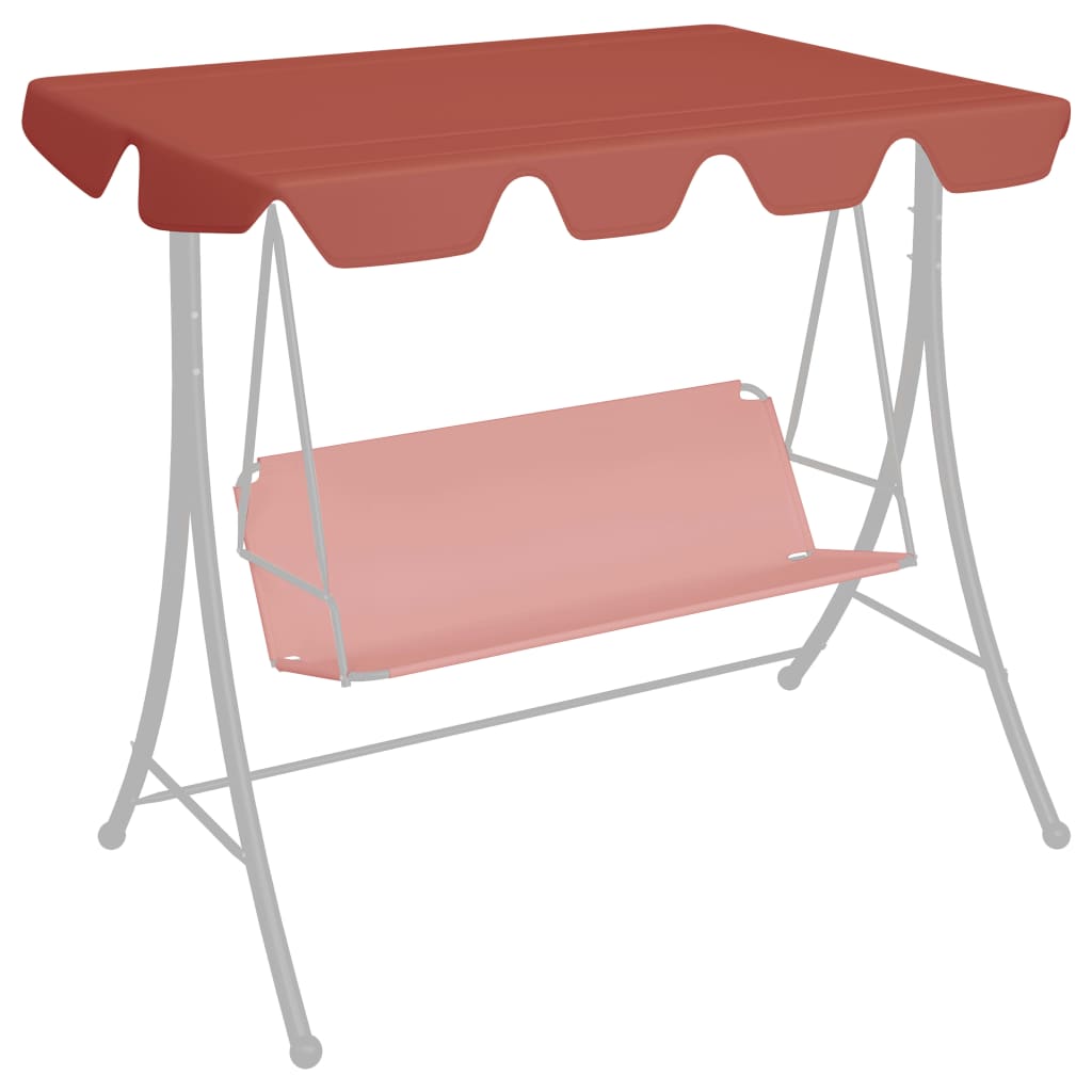 Ersatzdach für Hollywoodschaukel Terracotta 150/130x105/70 cm Ersatzdach für Hollywoodschaukel Terracotta 150/130x105/70 cm