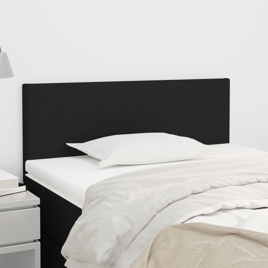 Kopfteil Schwarz 100x5x78/88 cm Stoff Kopfteil Schwarz 100x5x78/88 cm Stoff