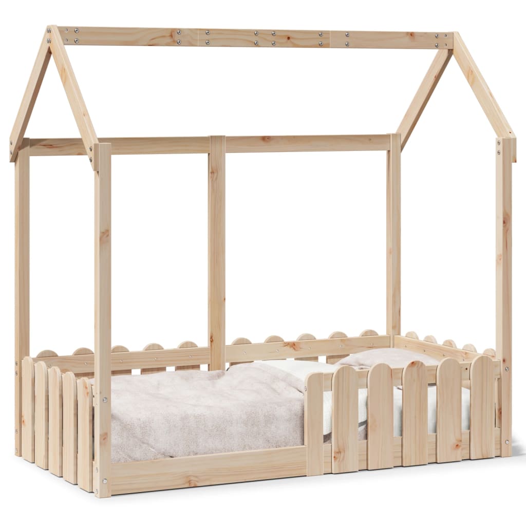 Kinderbett Hausbett 70x140 cm Massivholz Kiefer Kinderbett Hausbett 70x140 cm Massivholz Kiefer