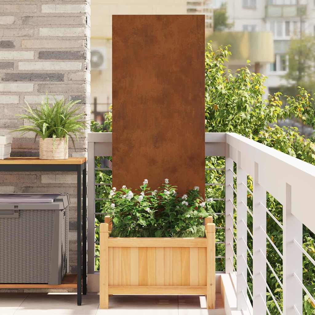 Garten dekoratives Panel Rostig 50 x 140 cm Wetterstahl Garten dekoratives Panel Rostig 50 x 140 cm Wetterstahl