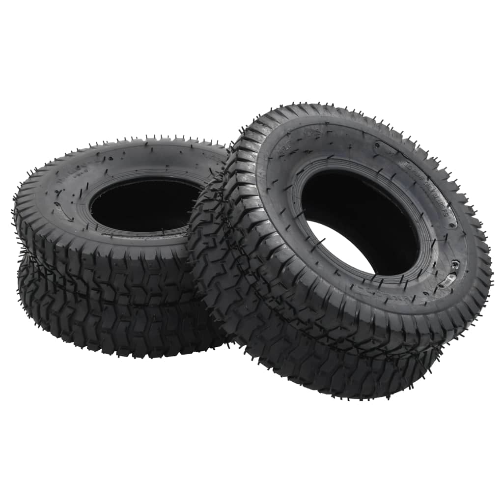 4-tlg. Schubkarrenreifen und Schlauch-Set 15x6.00-6 4PR Gummi 4-tlg. Schubkarrenreifen und Schlauch-Set 15x6.00-6 4PR Gummi