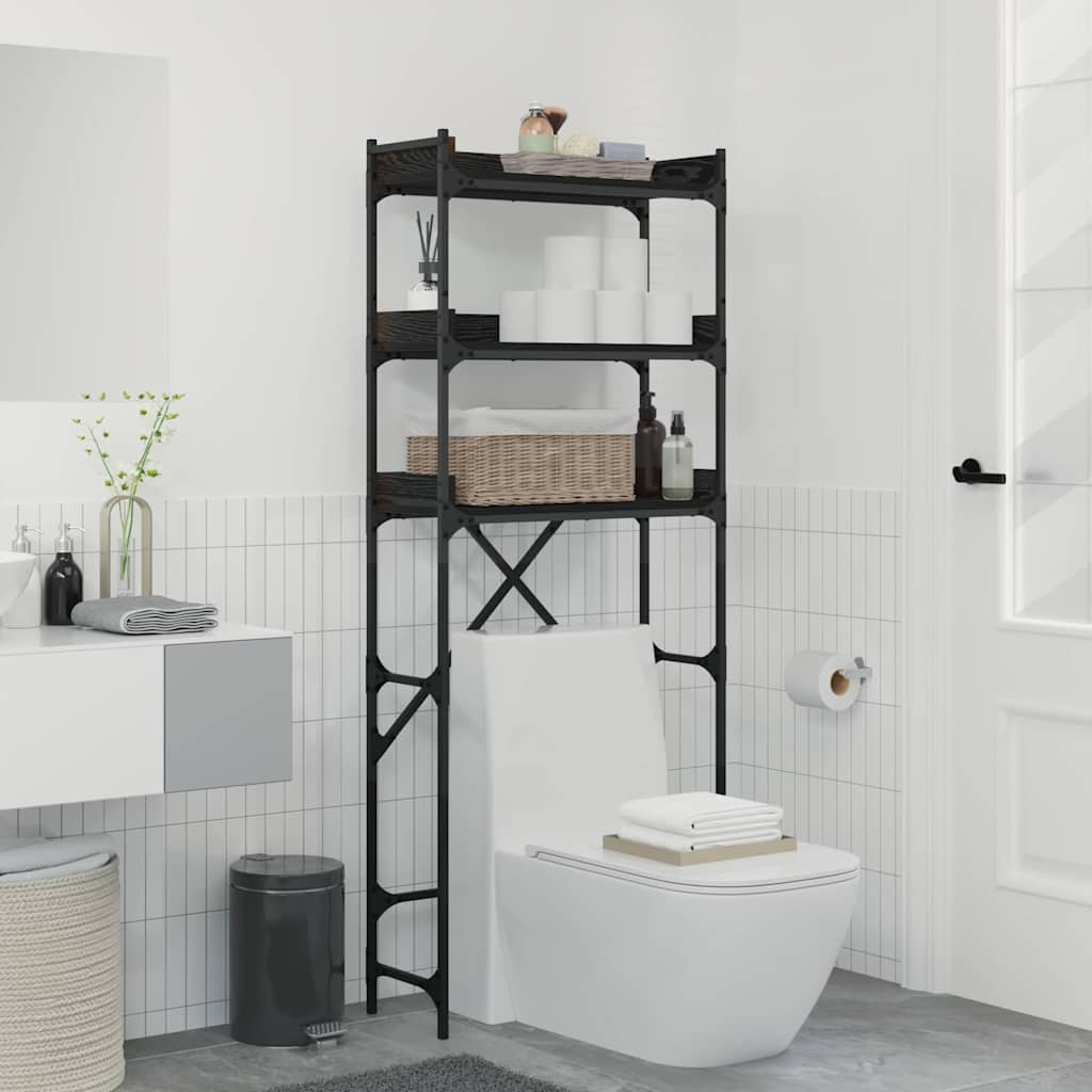 Waschmaschinenregal mit Regal 67 x 25 x 163 cm Holzwerkstoff Waschmaschinenregal mit Regal 67 x 25 x 163 cm Holzwerkstoff