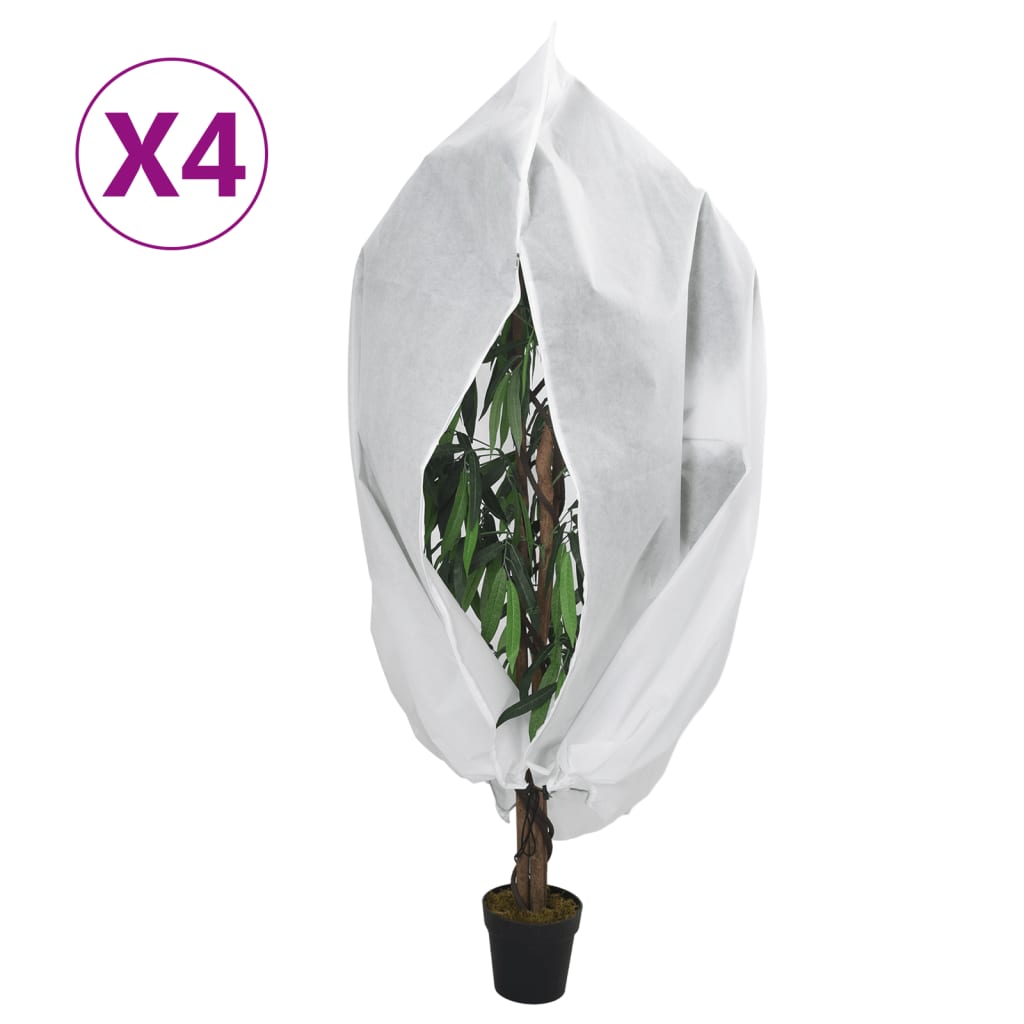 Wintervlies mit Reißverschluss 4 Stk. 70 g/m² 1x1,55 m Wintervlies mit Reißverschluss 4 Stk. 70 g/m² 1x1,55 m