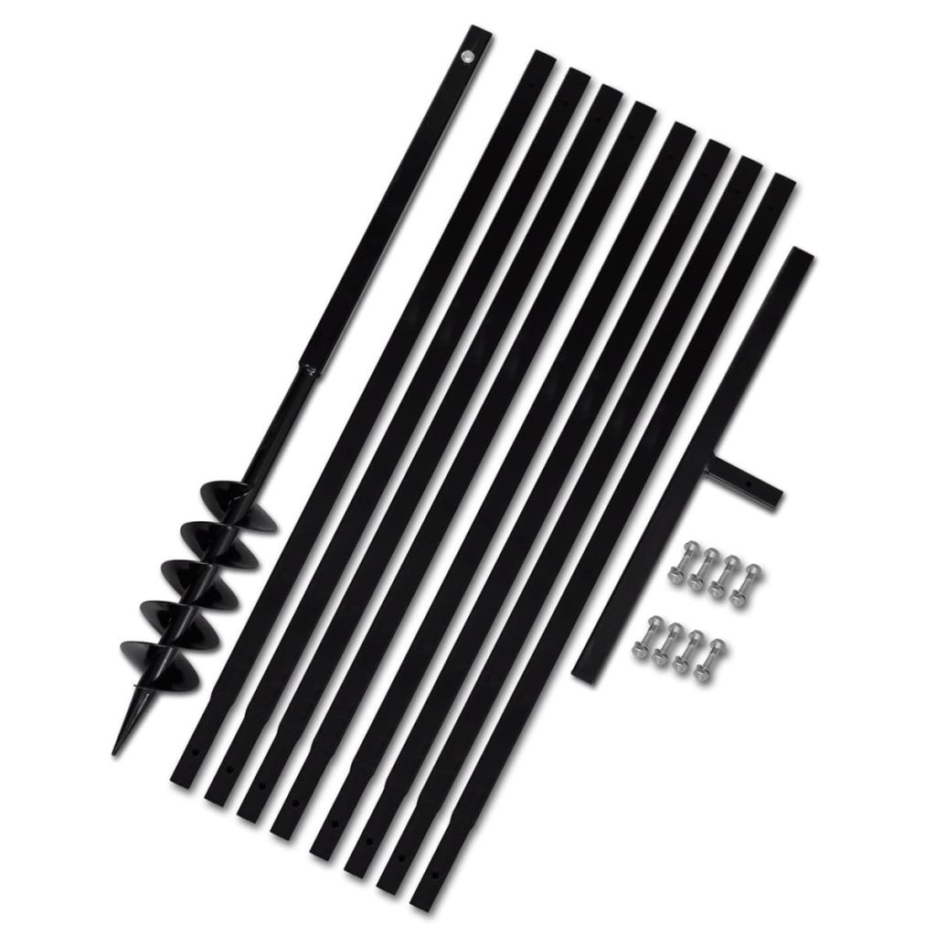 Erdbohrer mit Griff 100 mm Verlängerungsrohr 9 m Erdbohrer mit Griff 100 mm Verlängerungsrohr 9 m