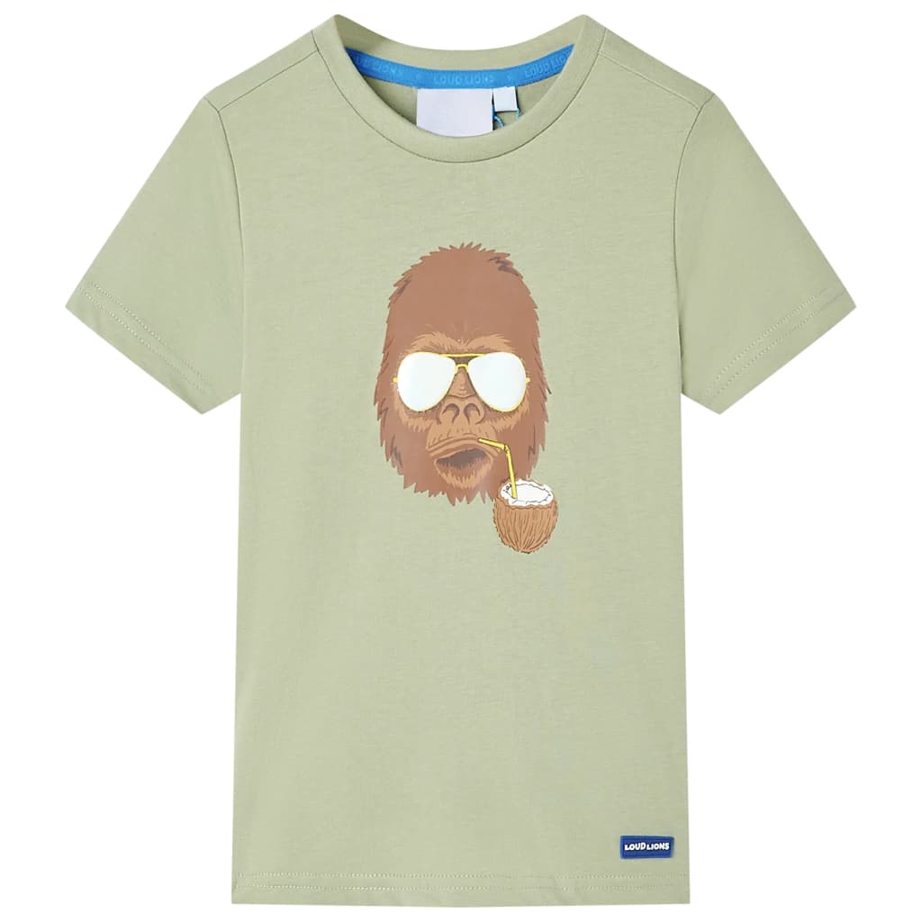 Kinder-Kurzarmshirt Hellkhaki 92 Kinder-Kurzarmshirt Hellkhaki 92